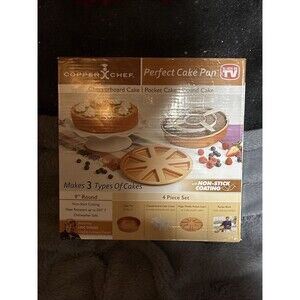 Copper Chef Perfect Cake Baking Pan AS SEEN ON TV Checkerboard Magic Pocket
